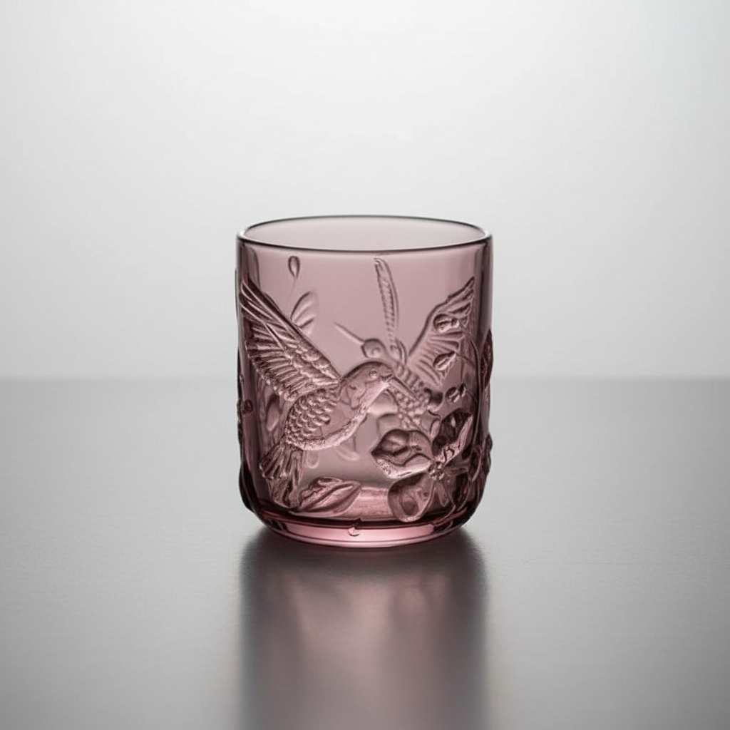 Dawn Rainforest Glass Pink