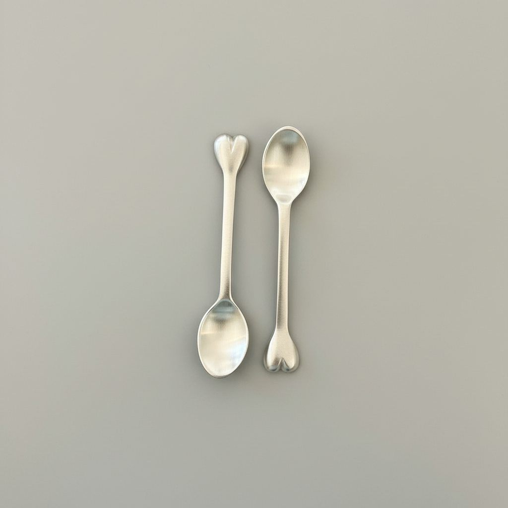 Heart Teaspoon- Silver