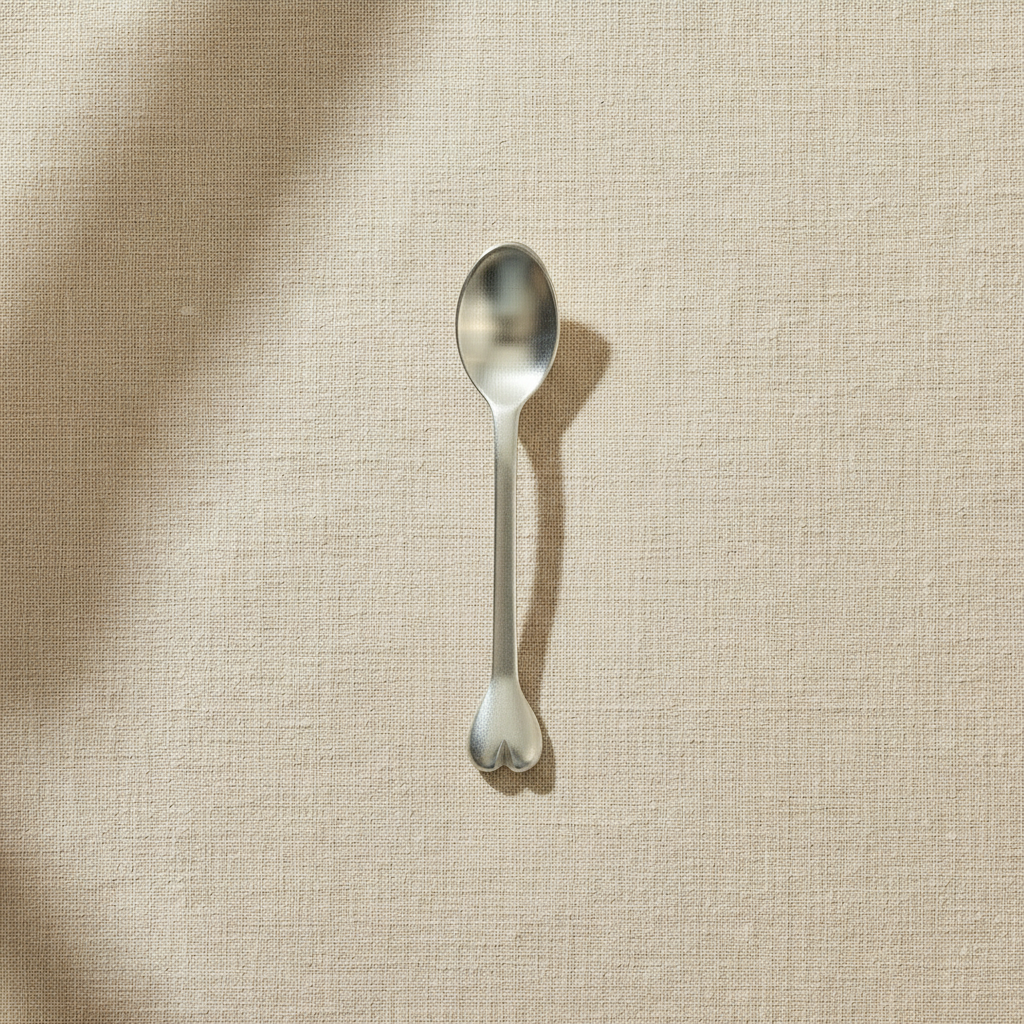 Heart Teaspoon- Silver
