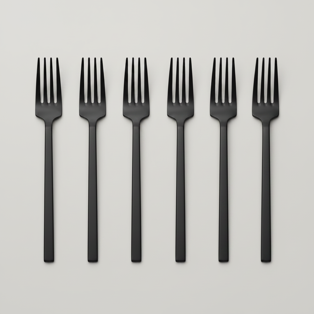 NEW Otto Dessert Fork Set of 6 Vintage Black  - Pre order for November