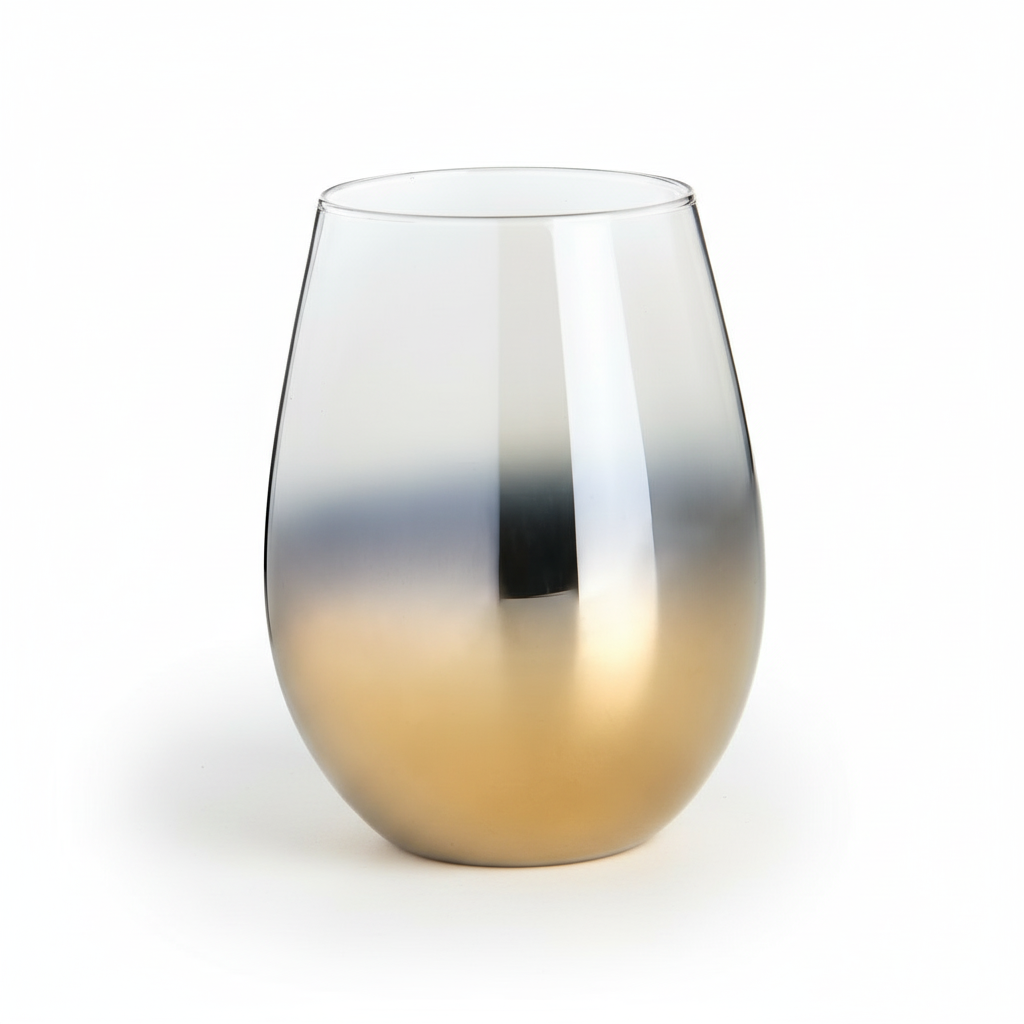 Cariso Gold stemless glasses set of 4 gift boxed