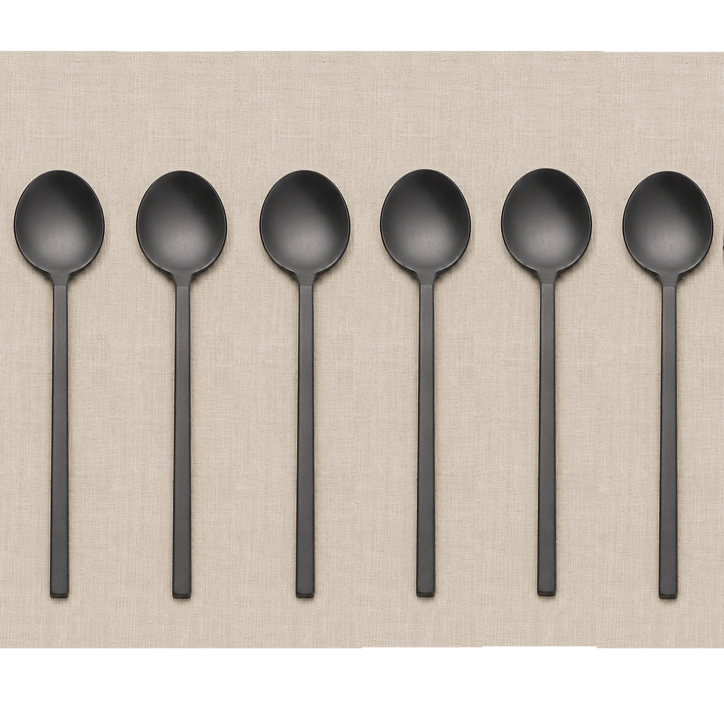 NEW Otto Dessert Spoon Set of 6 Vintage Black - Pre order for November