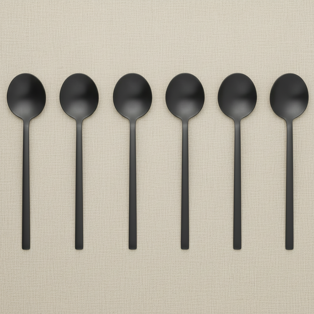 NEW Otto Dessert Spoon Set of 6 Vintage Black - Pre order for November
