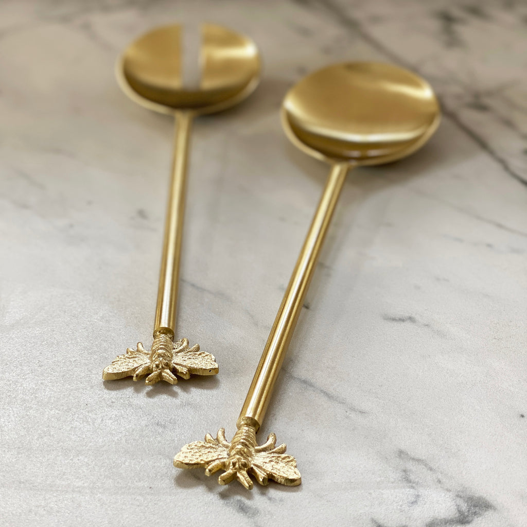 Bee Salad Server Set